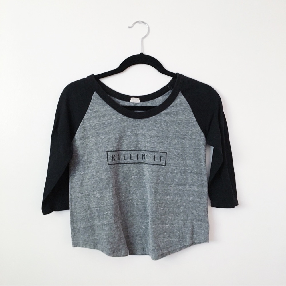 Brandy Melville John Galt Killin it baseball tee
